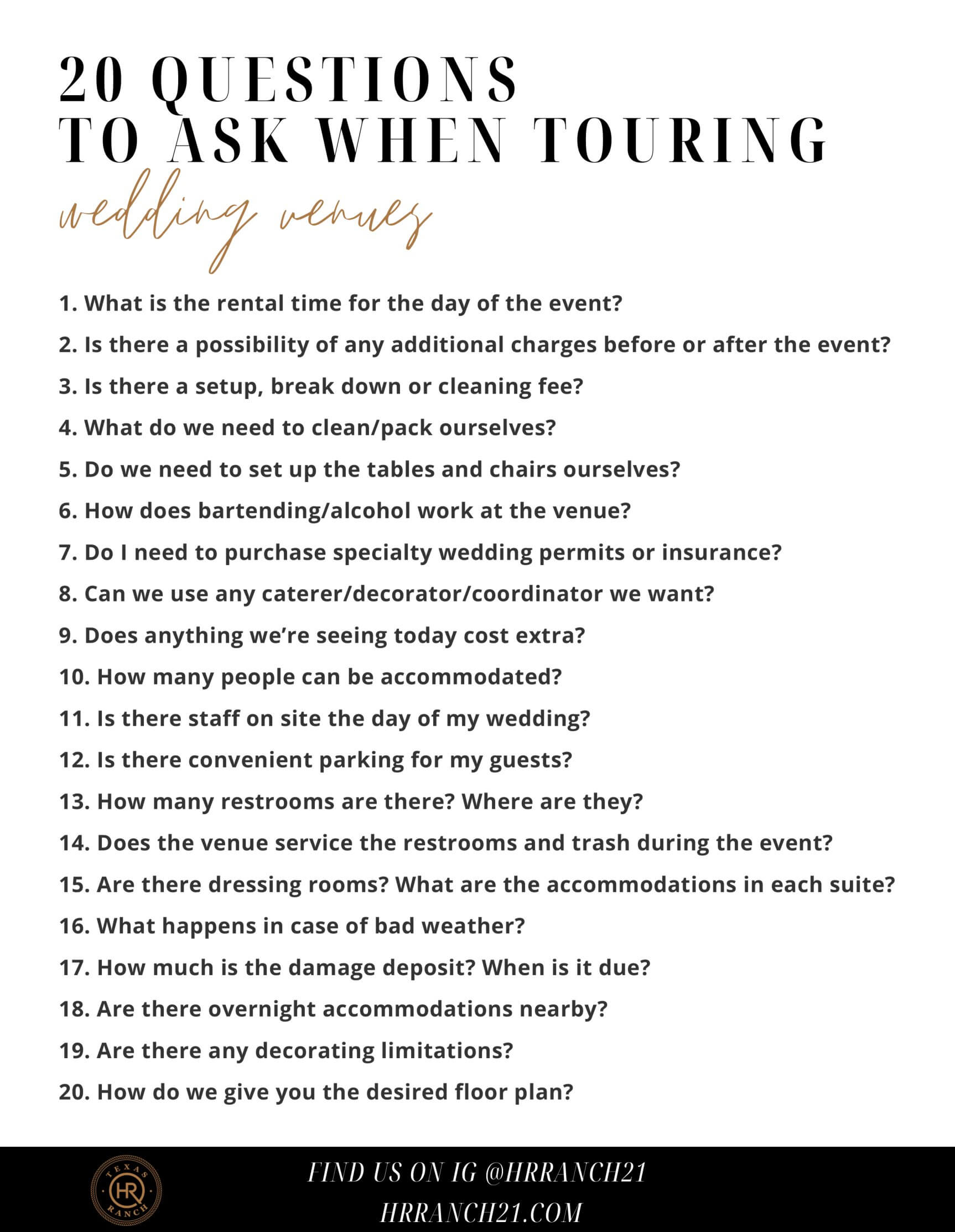 20 questions to ask